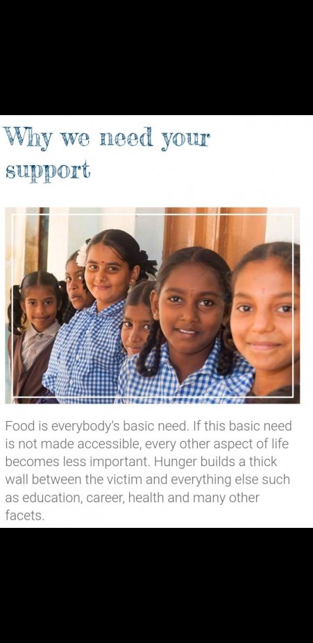 Spread more smile and donate - By donating rs 1100 a child will get meals for a year - please support