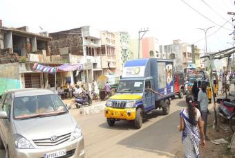 On the way to delivery meals to cyclone hit area