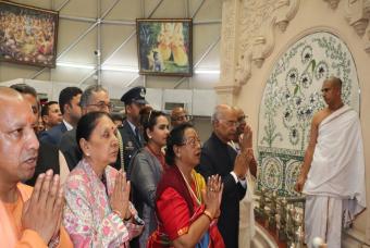 Dignitaries visit ISKCON Vrindavan
